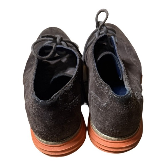 Cole Haan Lunardgrand Mens Wingtips Oxford Size 11.5 Brown Suede Lace Up - Picture 5 of 7